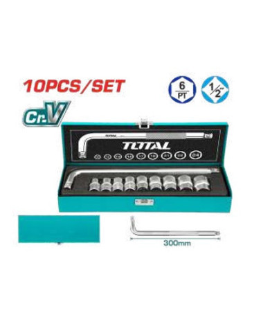 TOTAL JX 10 douilles 1/2″ THTL121101