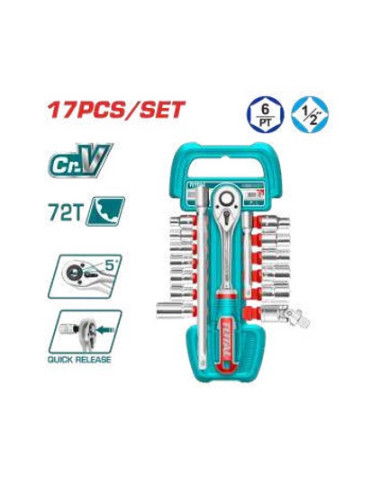 TOTAL JX 17 DOUILLES 1/2" THT121171