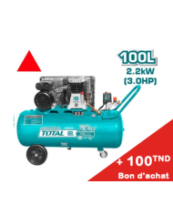 COMPRESSEUR 100L 220V 3CV TC1301006E + Bon d'achat 100TND