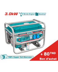 GROUPE ELECTROGENE TOTAL  A/L 3000W/11A TP130005+ Bon d'achat 80TND