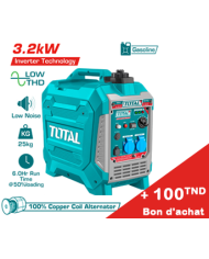 GROUPE ELECTROGENE TOTAL 3.2KW ESS INVERTER TP535006+ Bon d'achat 100TND