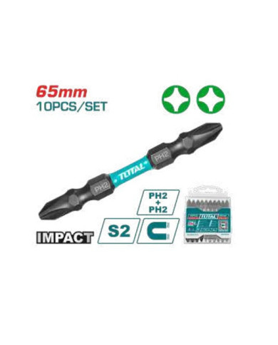 TOTAL JX 10 EMBOUT PH2 DBL TACIM-16PH233
