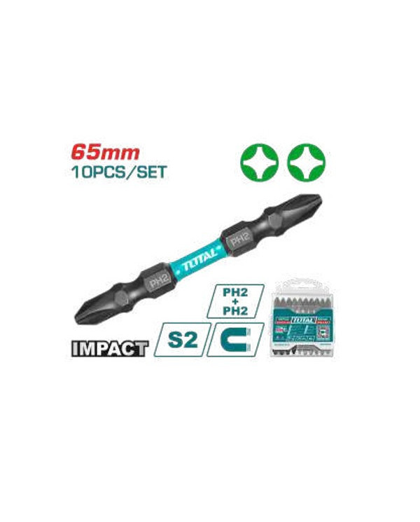 TOTAL JX 10 EMBOUT PH2 DBL TACIM-16PH233