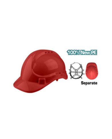 CASQUE PROTECTION ROUGE TSP2611