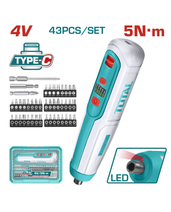 TOURNEVIS A/B +ACC 43PCS 5NM 4V TSDLI04062