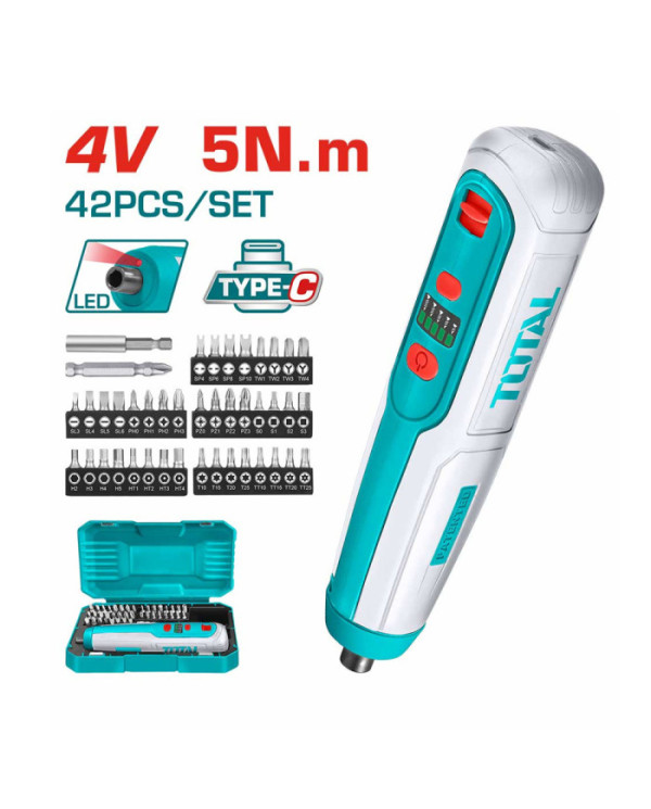 TOURNEVIS A/B +ACC 42PCS 5NM 4V TSDLI0406