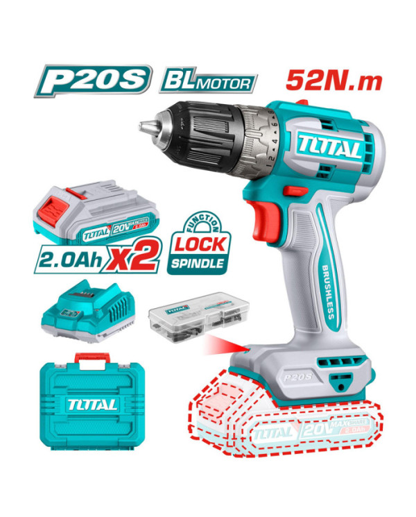 VISSEUSE PERCUSSION 52NM 20V 2.2AH/CH TDLI20453