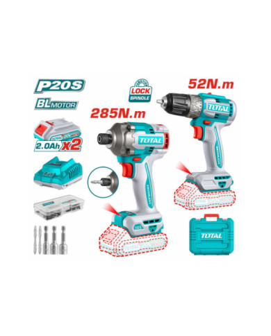 VISSEUSE + PERCEUSE 20V 2.2AH/CH TCKLI20272