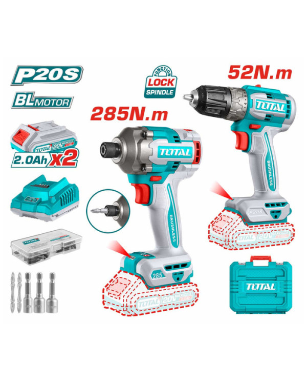 VISSEUSE + PERCEUSE 20V 2.2AH/CH TCKLI20272