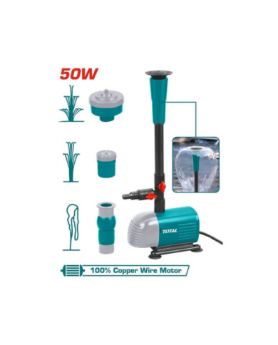 POMPE FONTAINE 2000L/H 50W H2,5 TWPM501