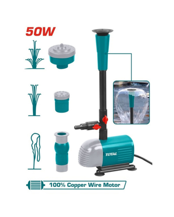 POMPE FONTAINE 2000L/H 50W H2,5 TWPM501