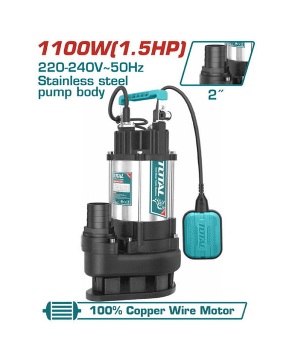 POMPE SUBMERSIBLE 1100W TWP7110016