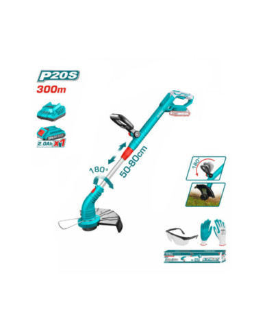 DEBROUSSAILLEUSE 30CM 20V 2AH/CH TGTLI20301