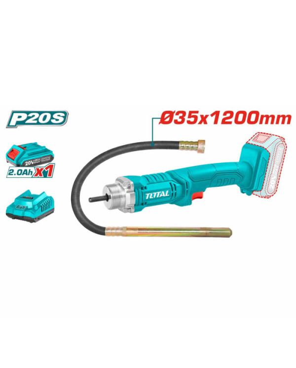 VIBREUR A BETON 20V 2AH/CH TCVLI2023011