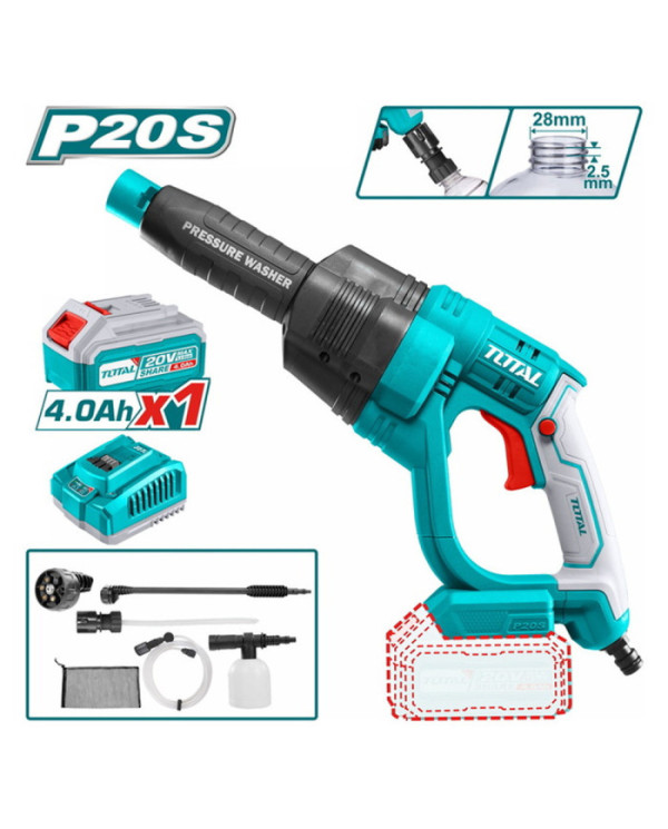 NETTOYEUR HP  24,8BAR 20V 4AH/CH TPWLI20084