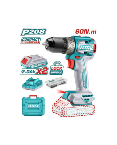 VISSEUSE PERCUSSION BL 60NM  20V 2.2AH/CH TDLI2060