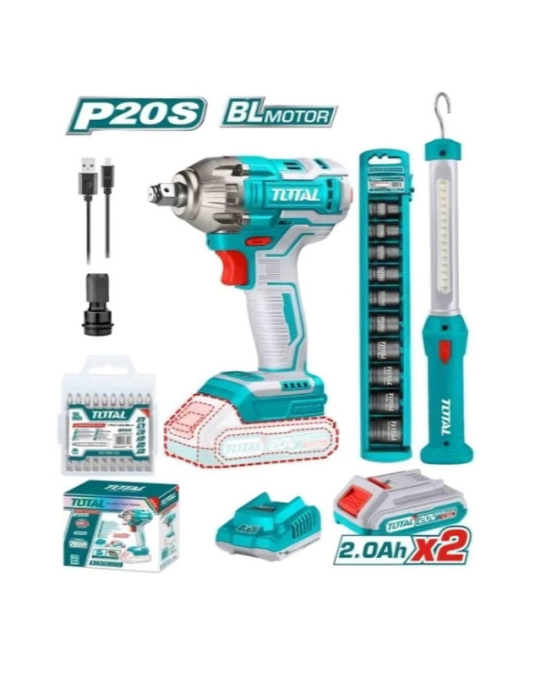 BOULONNEUSE+LAMPE 20V 2.2AH/CH TOSLI231004