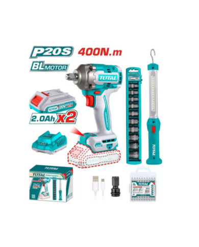 COMBO CLE A CHOC+BALADEUSE 20V 2.2AH/CH TOSLI23048