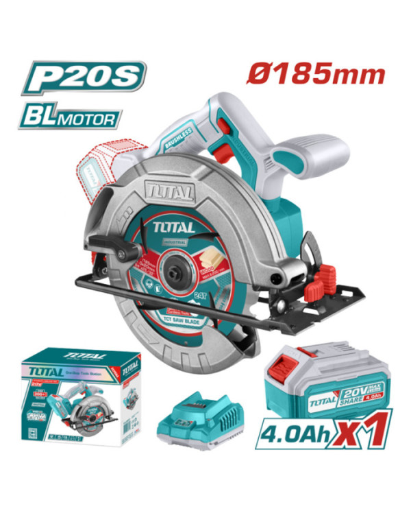 SCIE CIRCULAIRE 20V 4AH/CH 185MM TSLI18511