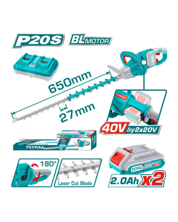 TAILLE HAIE 650MM 20V 2.2AH/CH THTLI400282