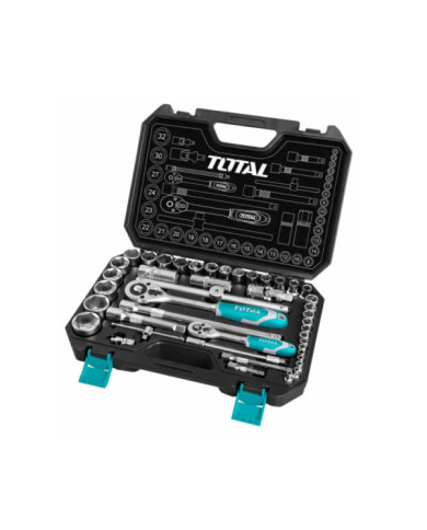 BOITE A DOUILLES 1/4-1/2 44PCS THT421441