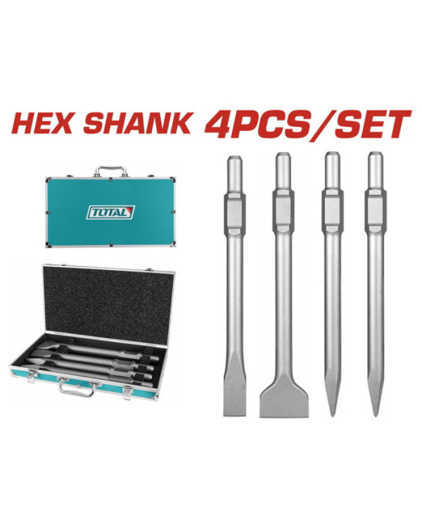 SET 04PCS BURIN HEXAGONAL TAC0304375