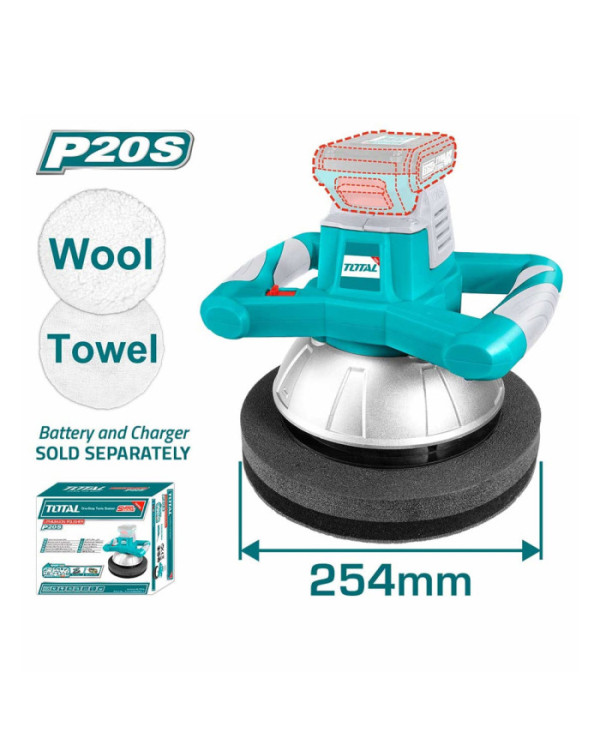 POLISSEUSE ROTO ORBITALE 20V 2AH S/B TOPLI2001