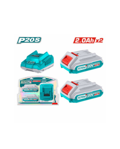CHARGEUR + 2 BATTERIES 20V 2AH TFBCPK1222