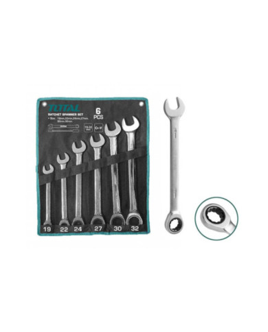 JX 6 CLES A CLIQUET DE 19 A 32MM THT102RK061