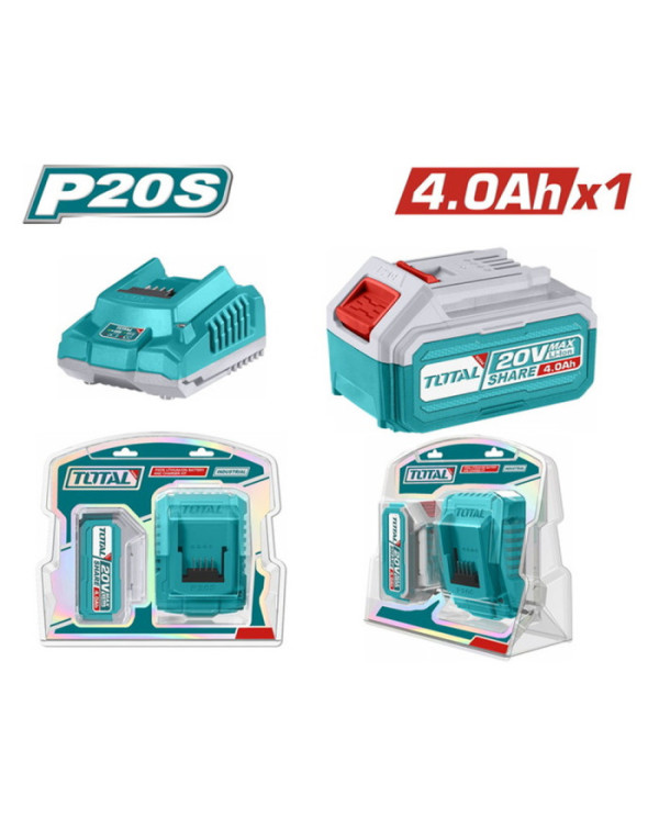 CHARGEUR + BATTERIE 20V 4AH TFBCPK1214