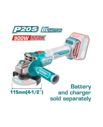 MEULEUSE 115 20V 4AH S/BAT TAGLI21154