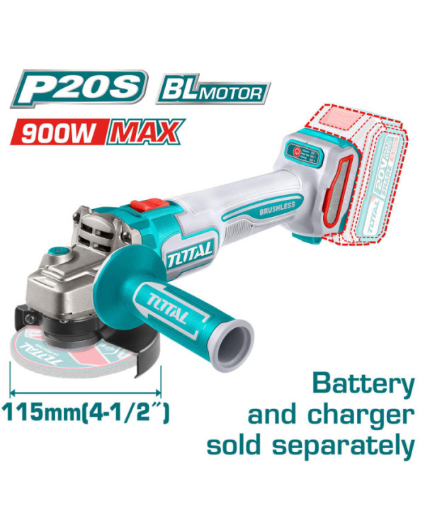 MEULEUSE 115 20V 4AH S/BAT TAGLI21154