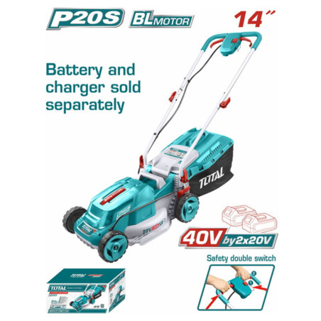 TONDEUSE A GAZON 34CM 20V 2.4AH S/BAT TLMLI2014