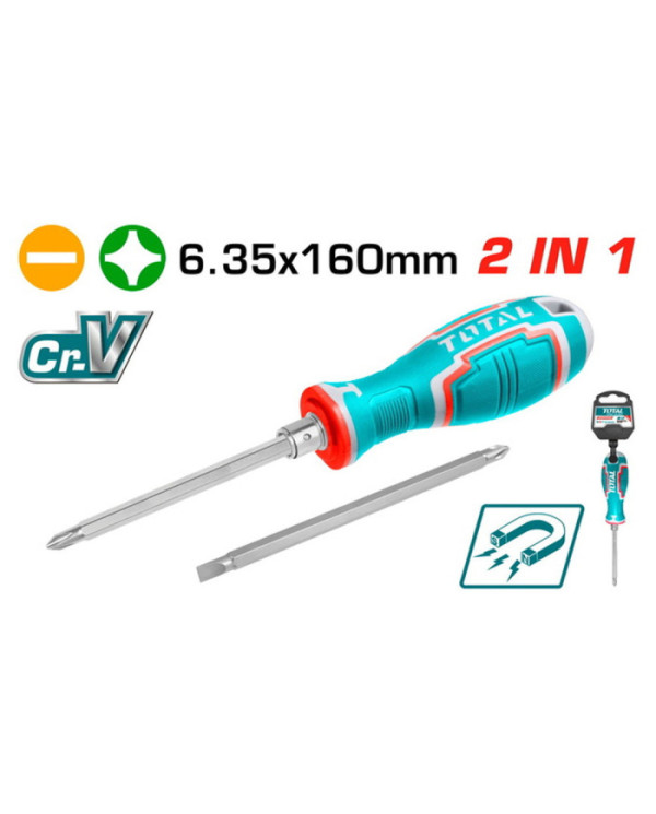 TOURNEVIS 2EN1 6.35X160MM THT250206