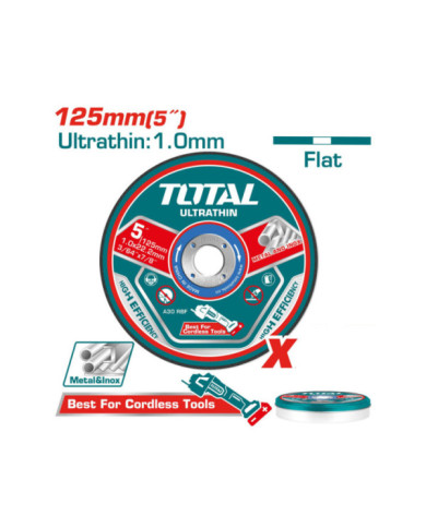 DISQUE A TRONÇONNER 125MM 1MMX22,2MM TAC21012525