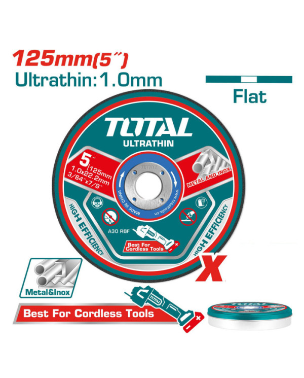 DISQUE A TRONÇONNER 125MM 1MMX22,2MM TAC21012525