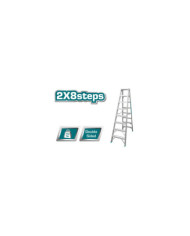 ECHELLE DOUBLE FACE 2X8 EN ALUMINIUM THLAD01081