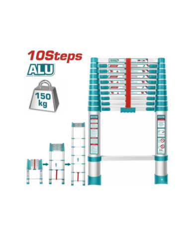 ECHELLE TÉLÉSCOPIQUE 10 MARACHES ALUM THLAD08101