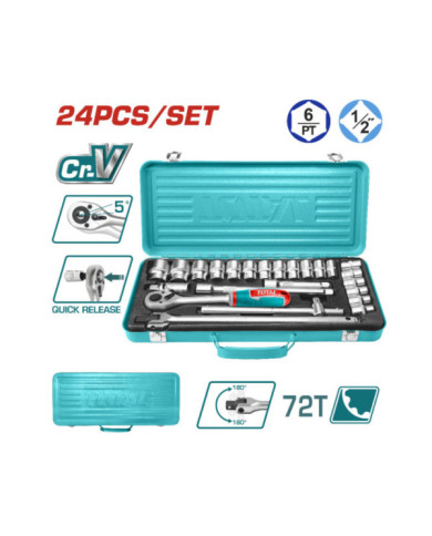 BOITE A DOUILLES 1/2 24PCS THT121242