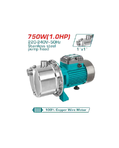 ELECTRO-POMPE INOX1CV TOTAL 750W TWPS375062
