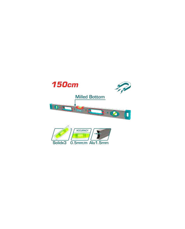 TOTAL NIVEAU MAGNETIQUE 150CM TMT215028M