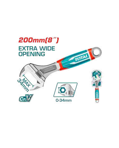 TOTAL CLE A MOLETTE 8" THT101086