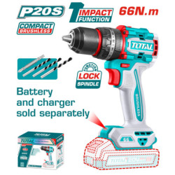 PERCEUSE 20V BL 66NM 4AH S/B TIDLI206681