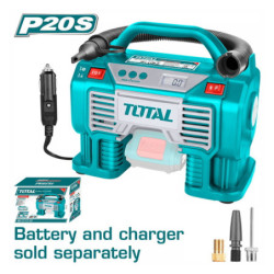 COMPRESSEUR PORTATIF 11BAR 20V 2AH S/BAT TACLI2002