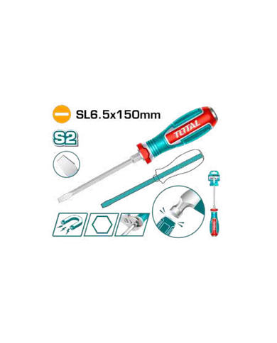 TOTAL TOURNEVIS FENTE6.5X150MM TGTSL6150